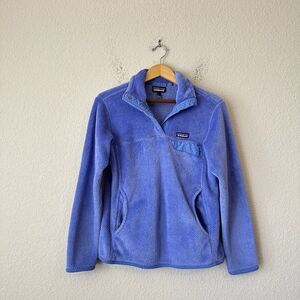 PATAGONIA W's Re-Tool Snap-T Fleece Pullover Sweater #25442 in Purple
